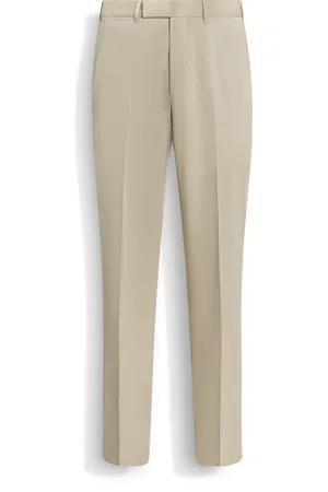 Ermenegildo Zegna Pantaloni in Cotone e Lana Centoventimila
