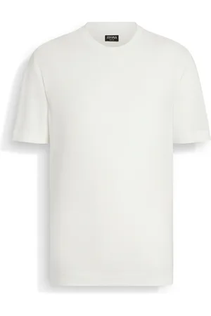Ermenegildo Zegna T-shirt in Oasi Lino Bianca