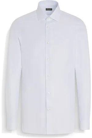 Ermenegildo Zegna Camicia in Cotone Trecapi Microstrutturata