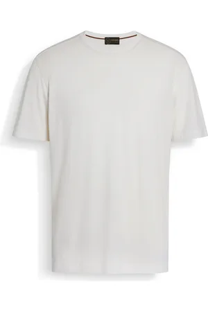 Ermenegildo Zegna T-shirt in Vellus Aureum Bianca