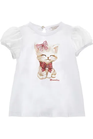 MONNALISA Maxi t-shirt, bambina, logata.
